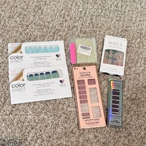 Colorful Nail Strip Set